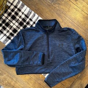 Under Armour NEW Men’s Loose Fit Blue Half Zip Sweatshirt Size Small